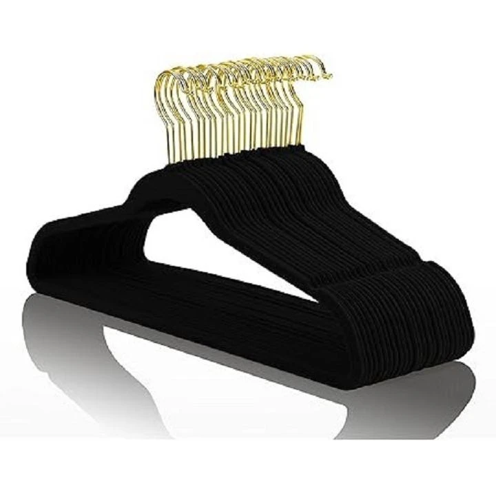 black and gold velvet hangers China Hanger manufacturers(001)