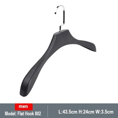 black plastic suit hanger Business suit plastic hanger
