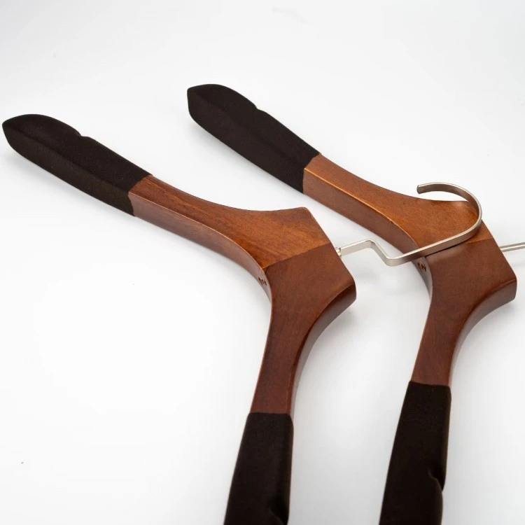 dark wood hangers Wood hanger supplier china