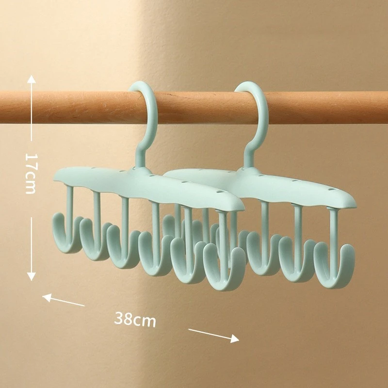 plastic hangers with hooks Green