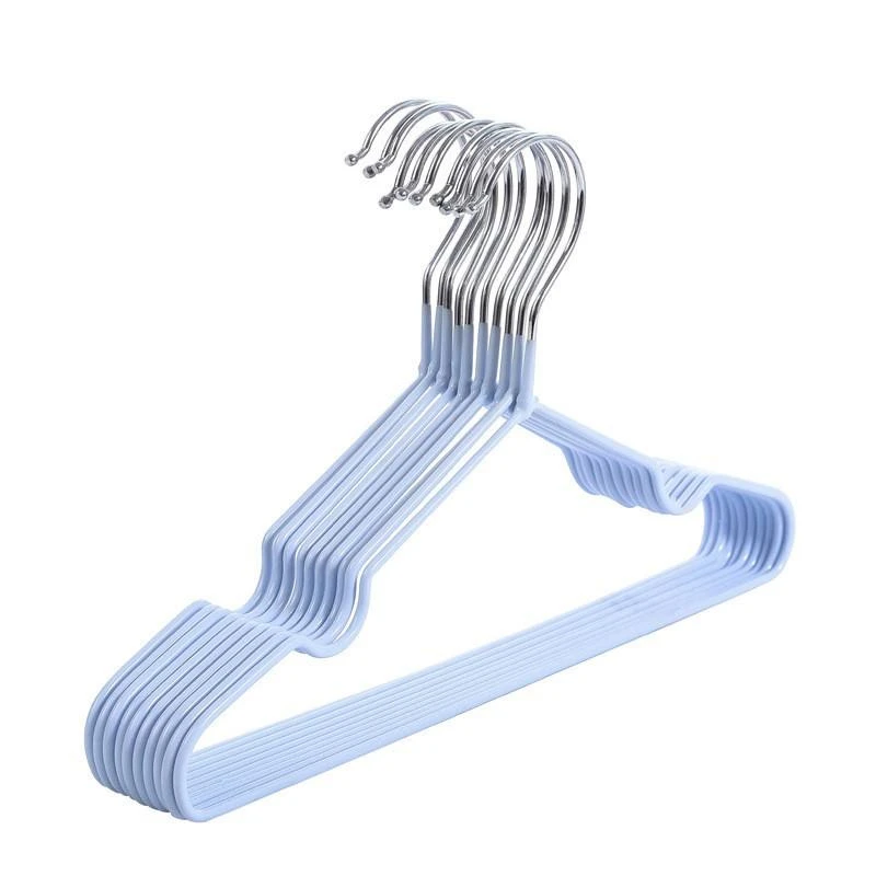 Hanger metel wedi'i orchuddio â phvc